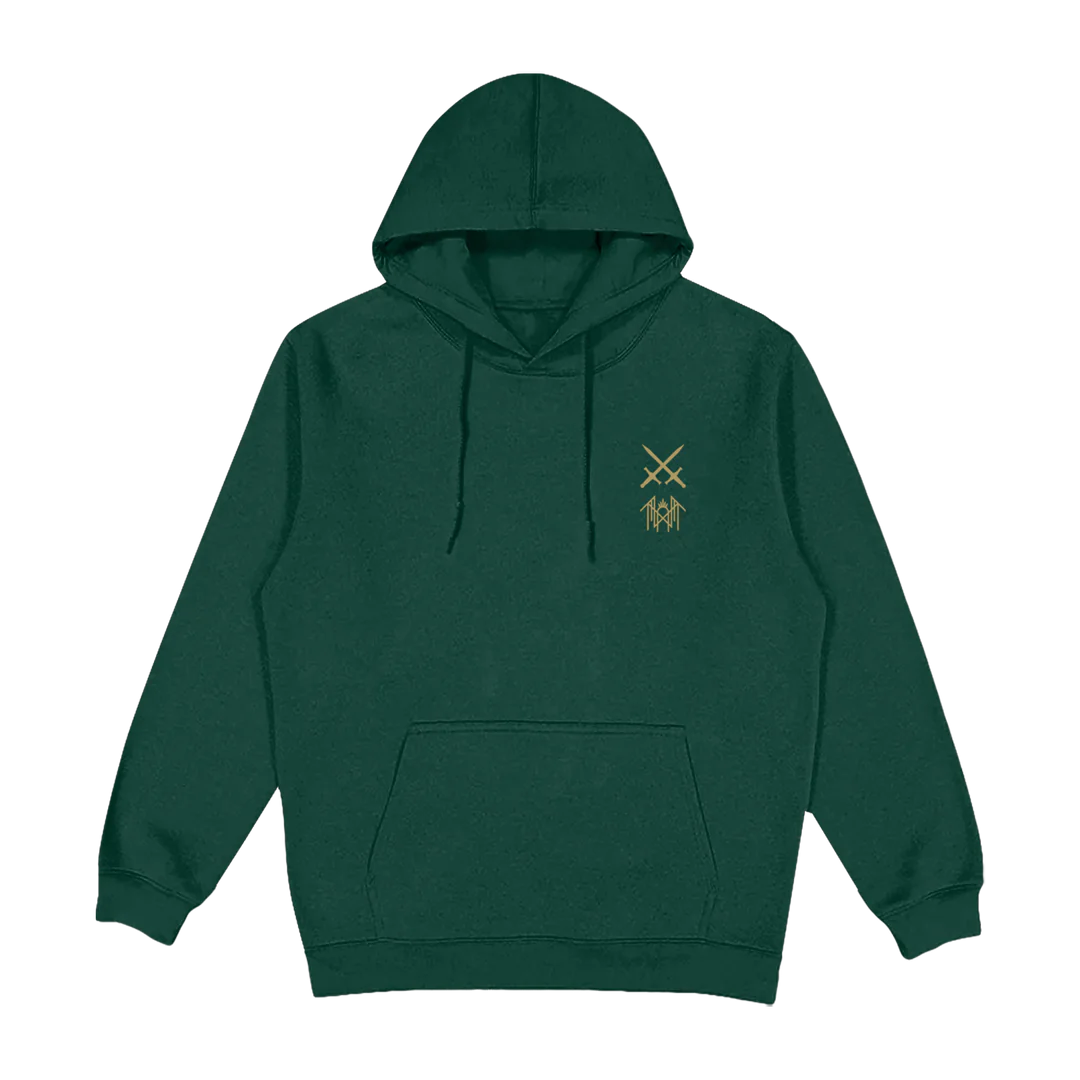 Even In Arcadia Green Hoodie