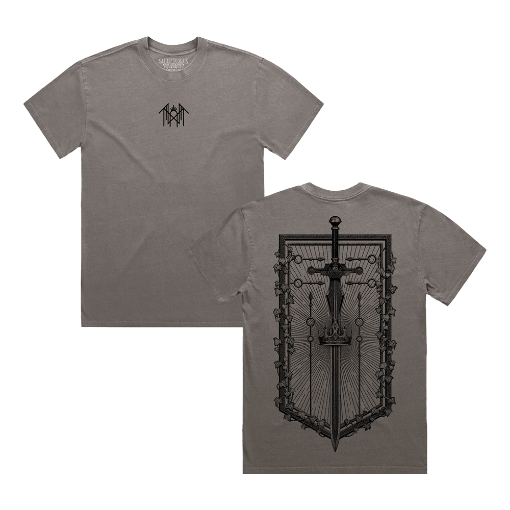 Sleep Token Damocles Crest Tee – Grey